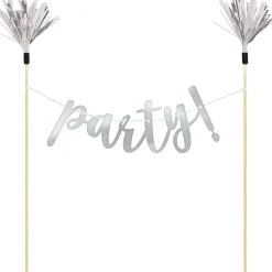 Shop Party Letter Banner Cake Topper Baking Supplies