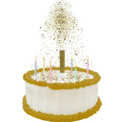 New Party Popper Cake Toppers, 7.12In, 2Ct Baking Supplies