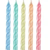 Best Pearlized Pastel Spiral Candles, 3.25In, 12Ct Baking Supplies