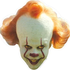 Party City Pennywise Cardboard Big Head, 24In - It| Window & Wall Décor