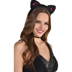 Clearance Pinky Cat Ears Headband Headbands, Tails