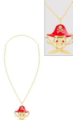 Discount Pirate Skull Necklace Jewelry