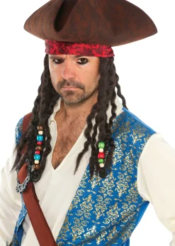 Clearance Pirates Of The Caribbean Hat With Braids Hats
