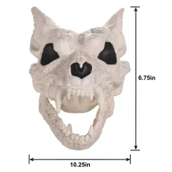 Party City Plastic Werewolf Skull, 6.75In X 10.25In| Skeletons