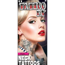 New Posh Neck Tattoo 1 Sheet - Tinsley Transfers Makeup