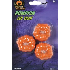 Party City Pumpkin Led Plastic Tealights, 3Ct| Pumpkin Carving Kits