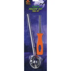 Party City Pumpkin Stainless & Plastic Hollow Out Tool Kit, 2Pc| Pumpkin Carving Kits