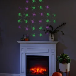 Party City Purple & Green Spiders Motion Projector, 5.25In X 7.5In| Strobe Lights & Black Lights