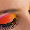 Fashion Rainbow Rhinestone Eyelashes Makeup