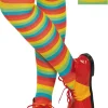 Hot Rainbow Striped Tights Tights