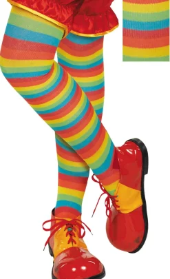 Hot Rainbow Striped Tights Tights