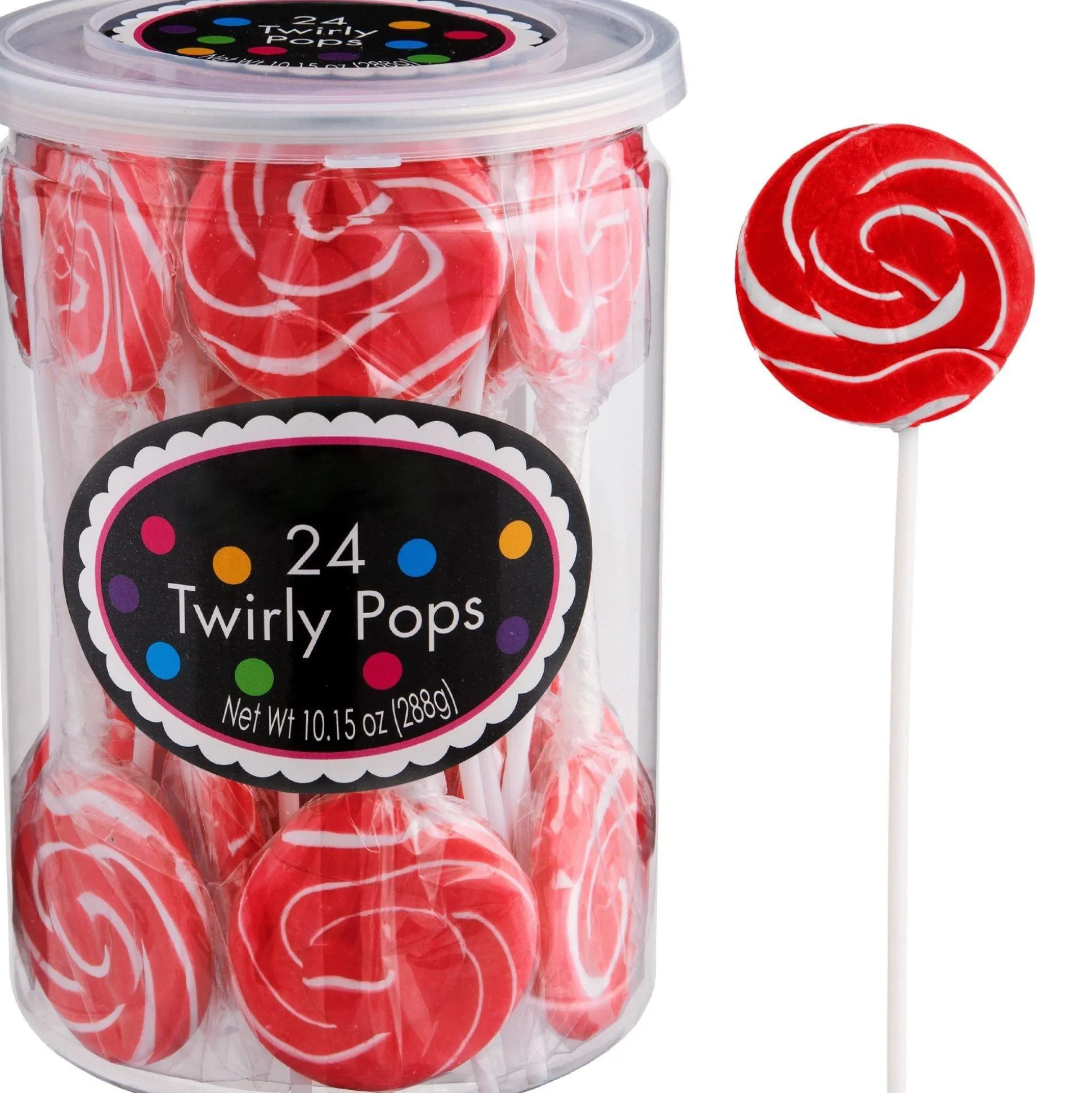 Flash Sale Red & Yellow Team Colors Swirly Lollipops, 48Ct - Cherry & Lemon Candy Buffet By Color