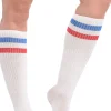 Store Red, White & Blue Stripe Athletic Knee-High Socks Tights