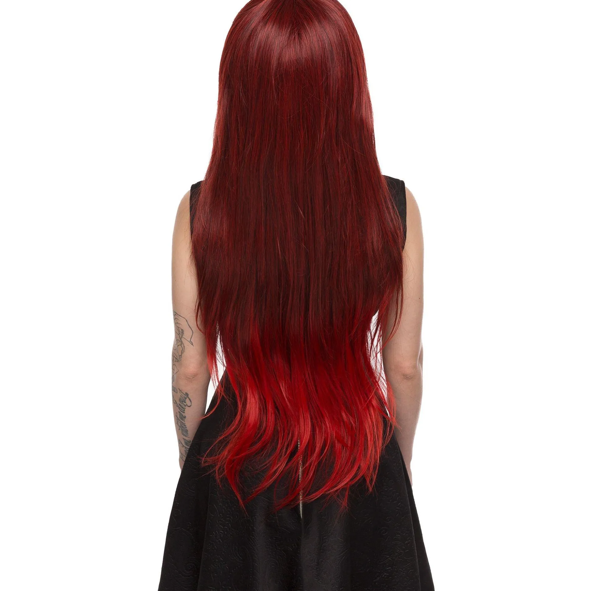 Cheap Red Wine Ombre Wig Wigs