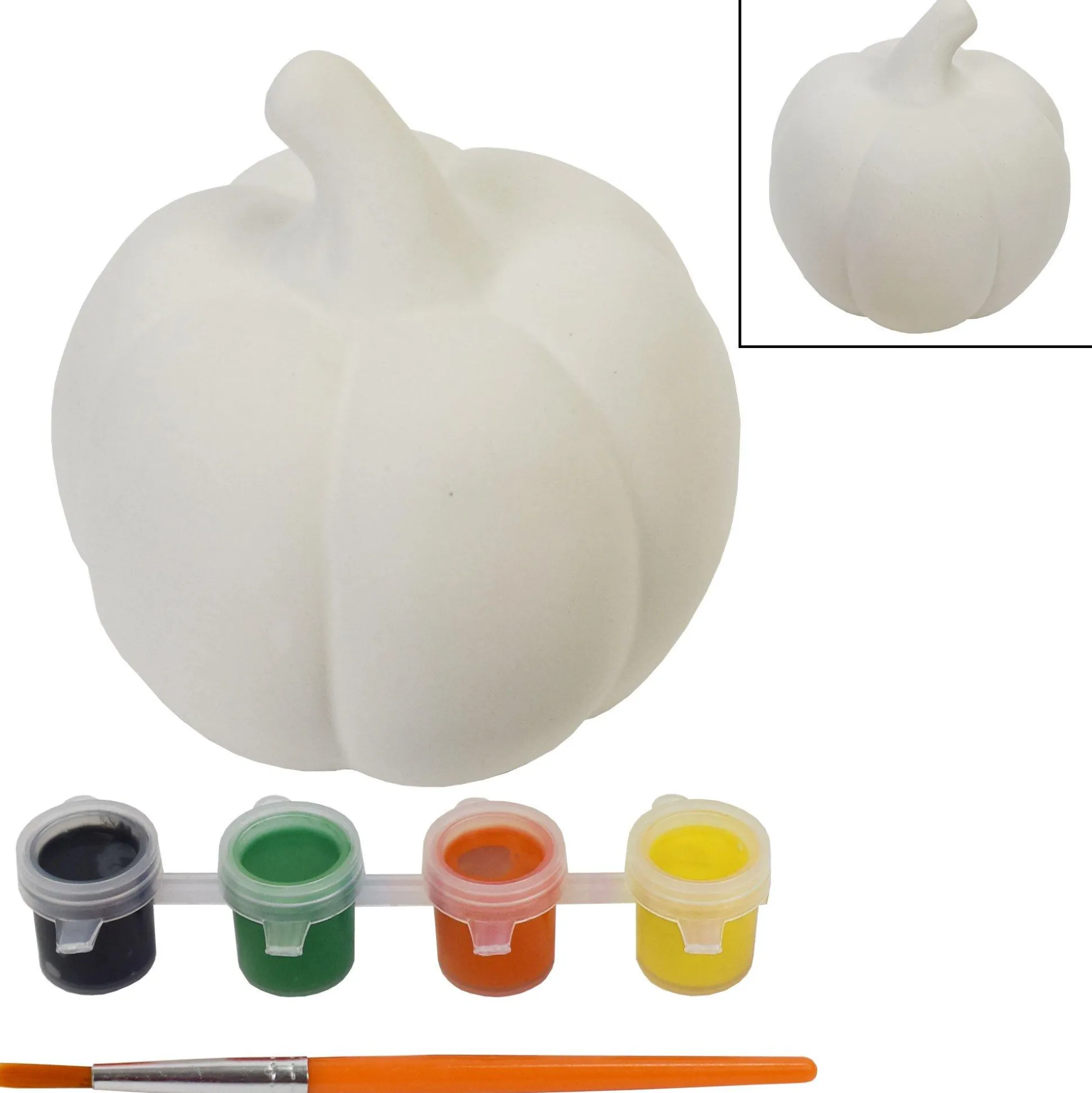 Party City Resin Pumpkin Paint Kit, 4.7In X 3.9In| Favors & Favor Bags