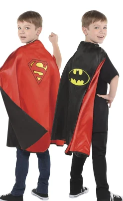 Clearance Reversible Batman & Superman Cape Capes, Robes