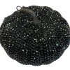 Party City Rhinestone Black Plastic Pumpkin, 7.3In X 5.2In| Boneyard Glam