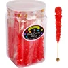 Flash Sale Rock Candy Sticks, 18Ct - Cherry Flavor Candy Buffet By Color