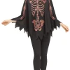 Shop Rose Gold Skeleton Poncho For Adults Capes, Robes