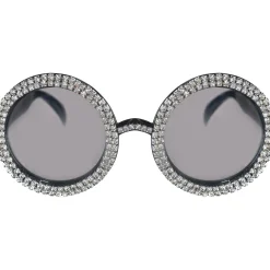 Best Sale 70S Oversized Crystal Sunglasses Glasses