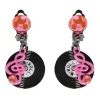Online 50S Rock N Roll Record Earrings Jewelry