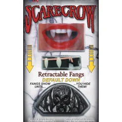 Fashion Scarecrow Default Down Retractable Fangs, 17Mm, 2Pc Fangs, Teeth