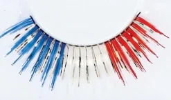 Cheap Self-Adhesive Patriotic Tinsel False Eyelashes Makeup