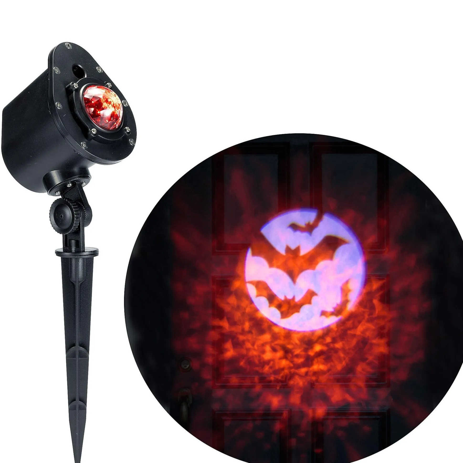 Party City Shimmering Bats Projector| Strobe Lights & Black Lights
