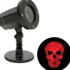 Party City Shimmering Red Skull Motion Projector, 5.25In X 7.5In| Strobe Lights & Black Lights