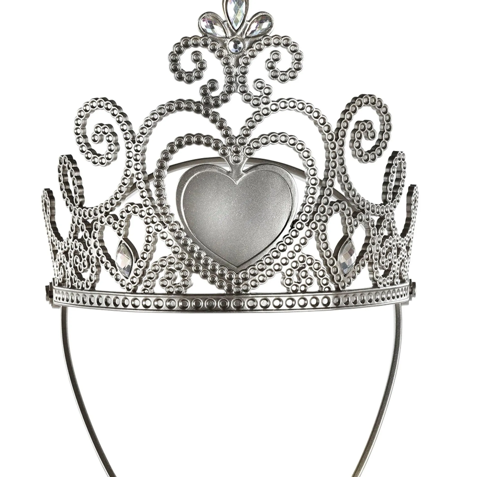 Hot Silver Disney Princess Tiara & Wand Costume Accessory Kit Tiaras, Crowns