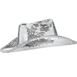 Store Silver Mirror Disco Cowboy Hat Cowboy