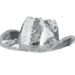Store Silver Mirror Disco Cowboy Hat Cowboy