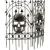 Party City Silver Skull Fence| Yard Stakes & Signs