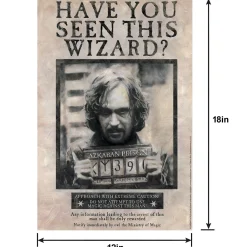 Party City Sirius Black Lenticular Plastic Cutout, 12In X 18In - Harry Potter| Window & Wall Décor