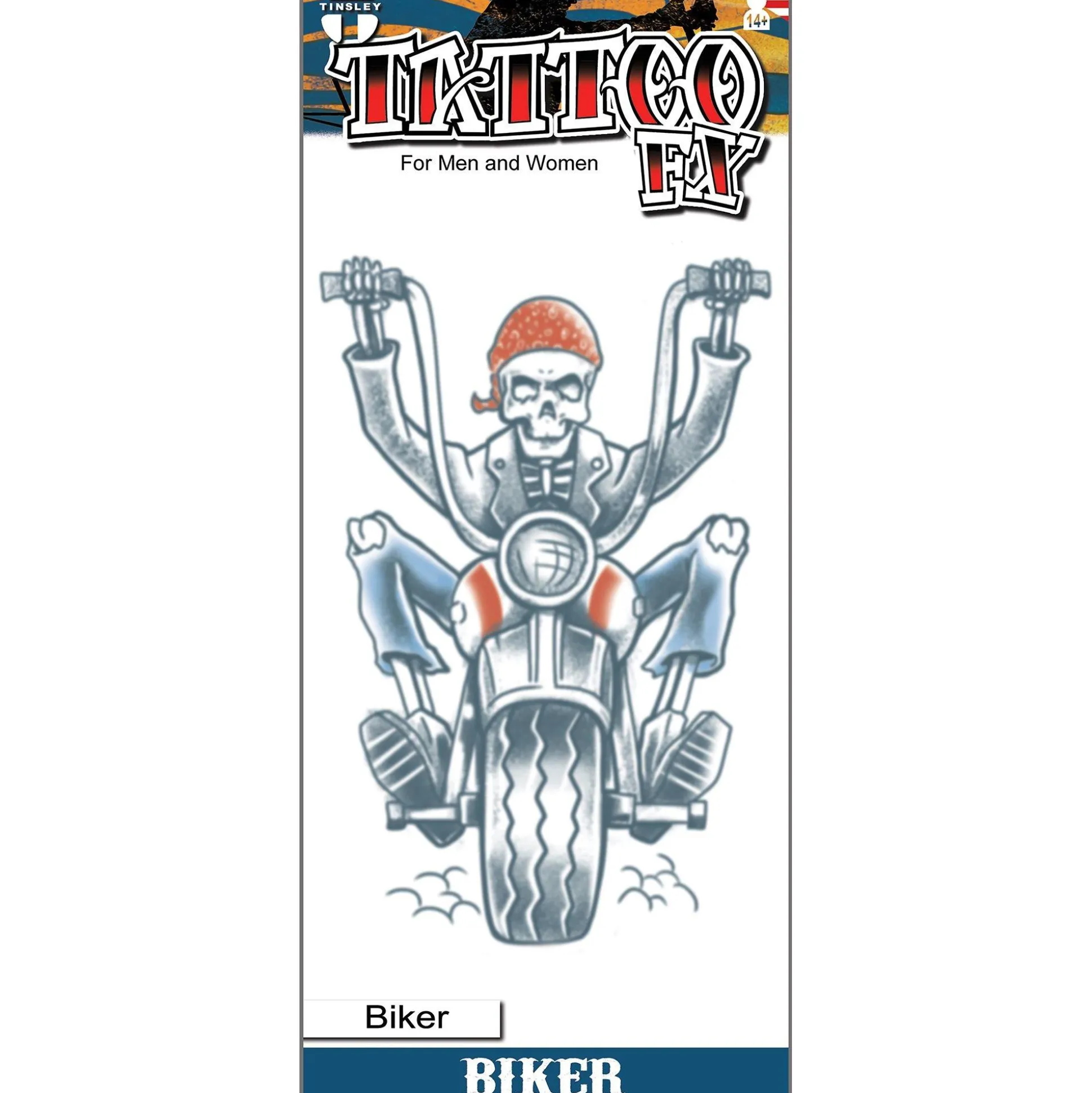 Sale Skeleton Biker Tattoo Makeup