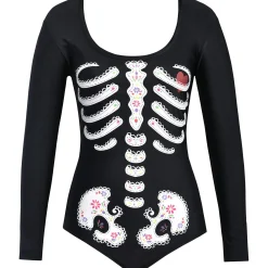 Flash Sale Skeleton Bodysuit - Day Of The Dead Bodywear