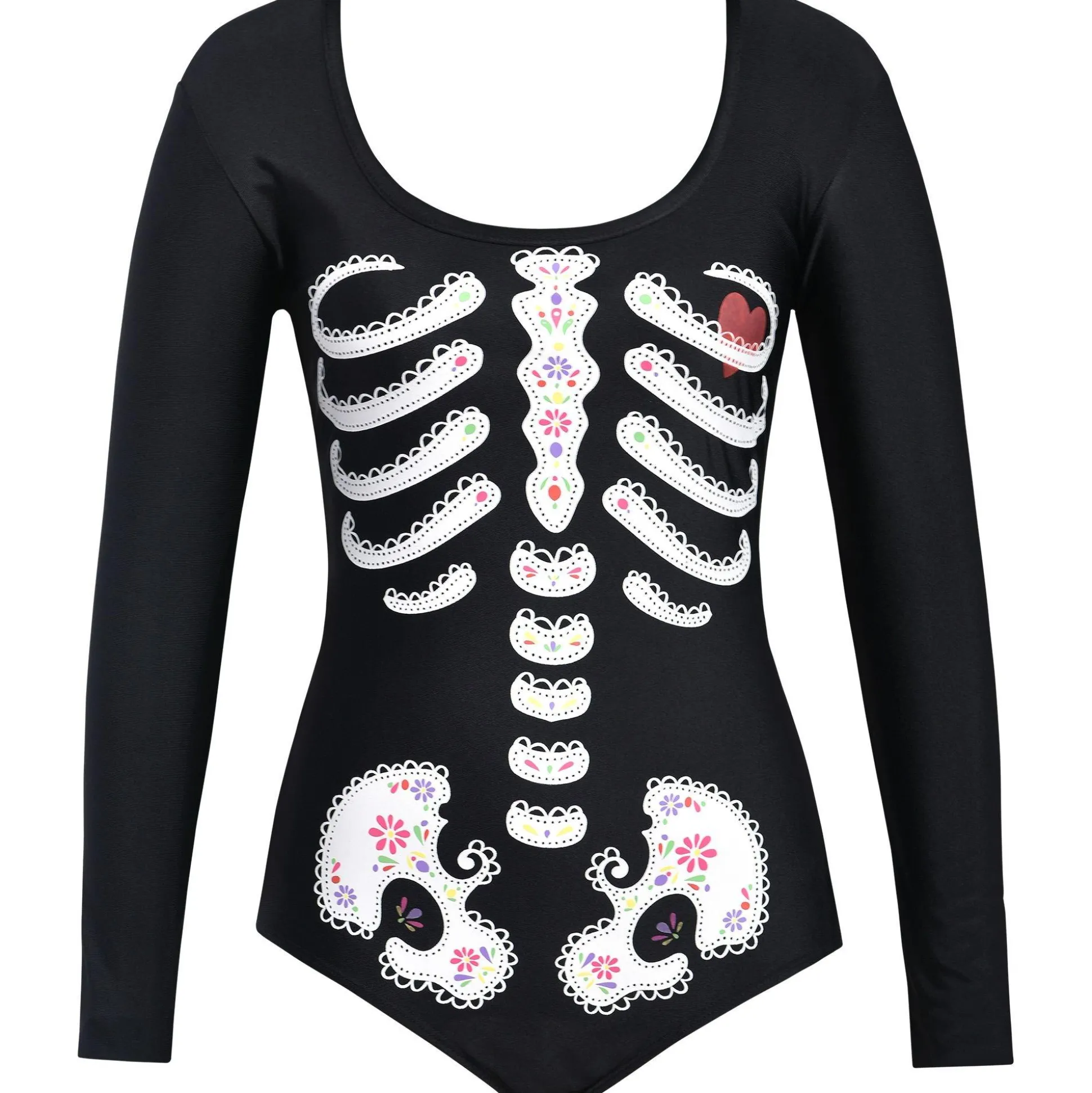 Flash Sale Skeleton Bodysuit - Day Of The Dead Bodywear