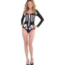 Flash Sale Skeleton Bodysuit - Day Of The Dead Women Scary