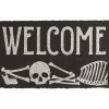 Party City Skeleton Welcome Coir Doormat, 29.5In X 17.75In| Home Décor