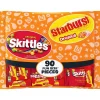 New Skittles & Starburst Original Fun Size Variety Mix, 34.7Oz, 90Pc Bulk Candy