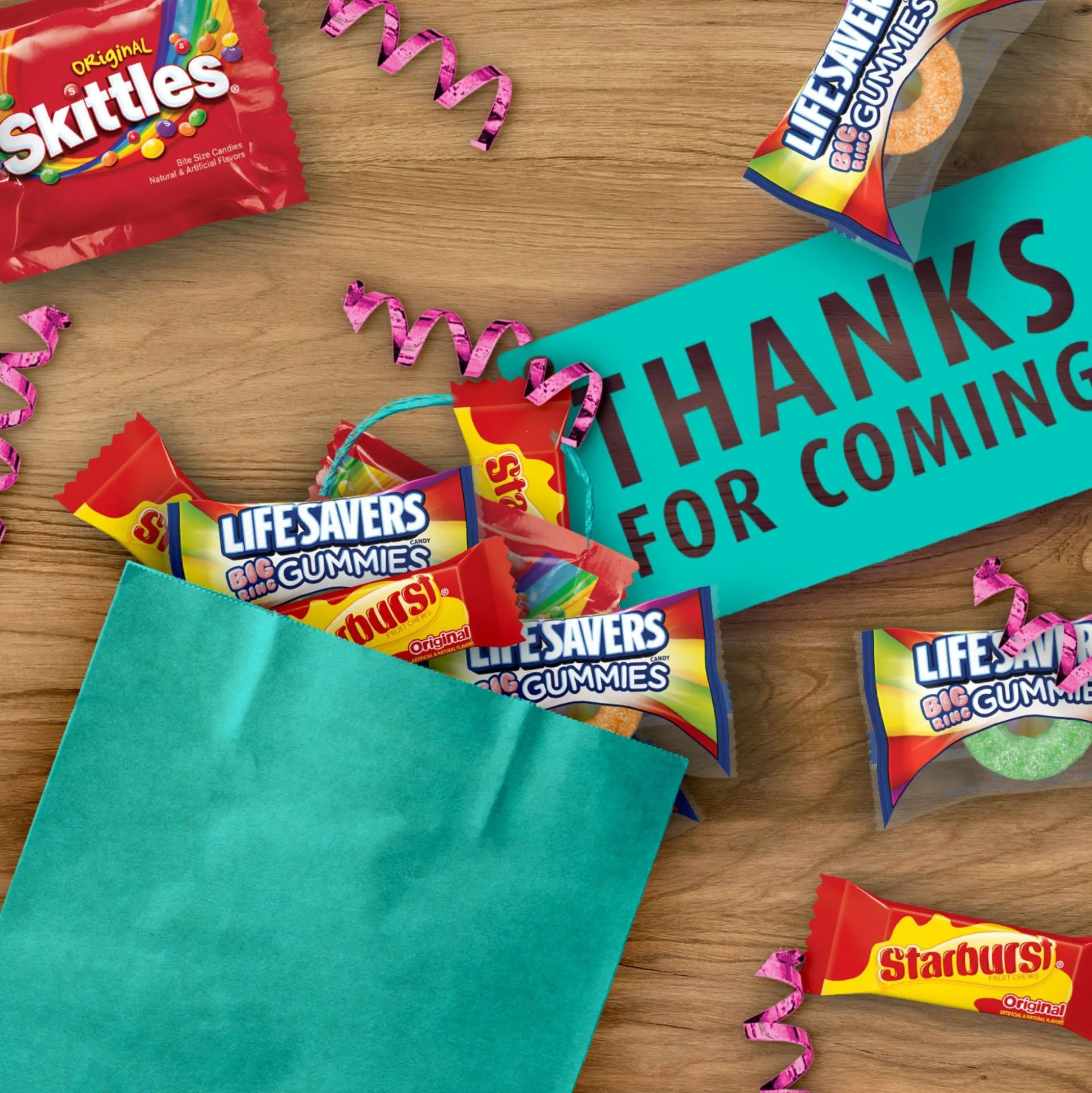 Flash Sale Skittles, Starburst, & Life Savers Gummies Fun Size Variety Bag, 22.7Oz, 80Pc Bulk Candy