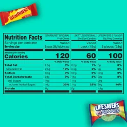 Flash Sale Skittles, Starburst, & Life Savers Gummies Fun Size Variety Bag, 22.7Oz, 80Pc Bulk Candy