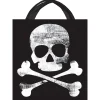 Party City Skull & Crossbones Jolly Roger Fabric Trick-Or-Treat Bag, 13.5In X 14.75In| Trick-Or-Treat Bags & Buckets
