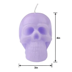 Party City Skull Candle, 3In X 4In| Home Décor