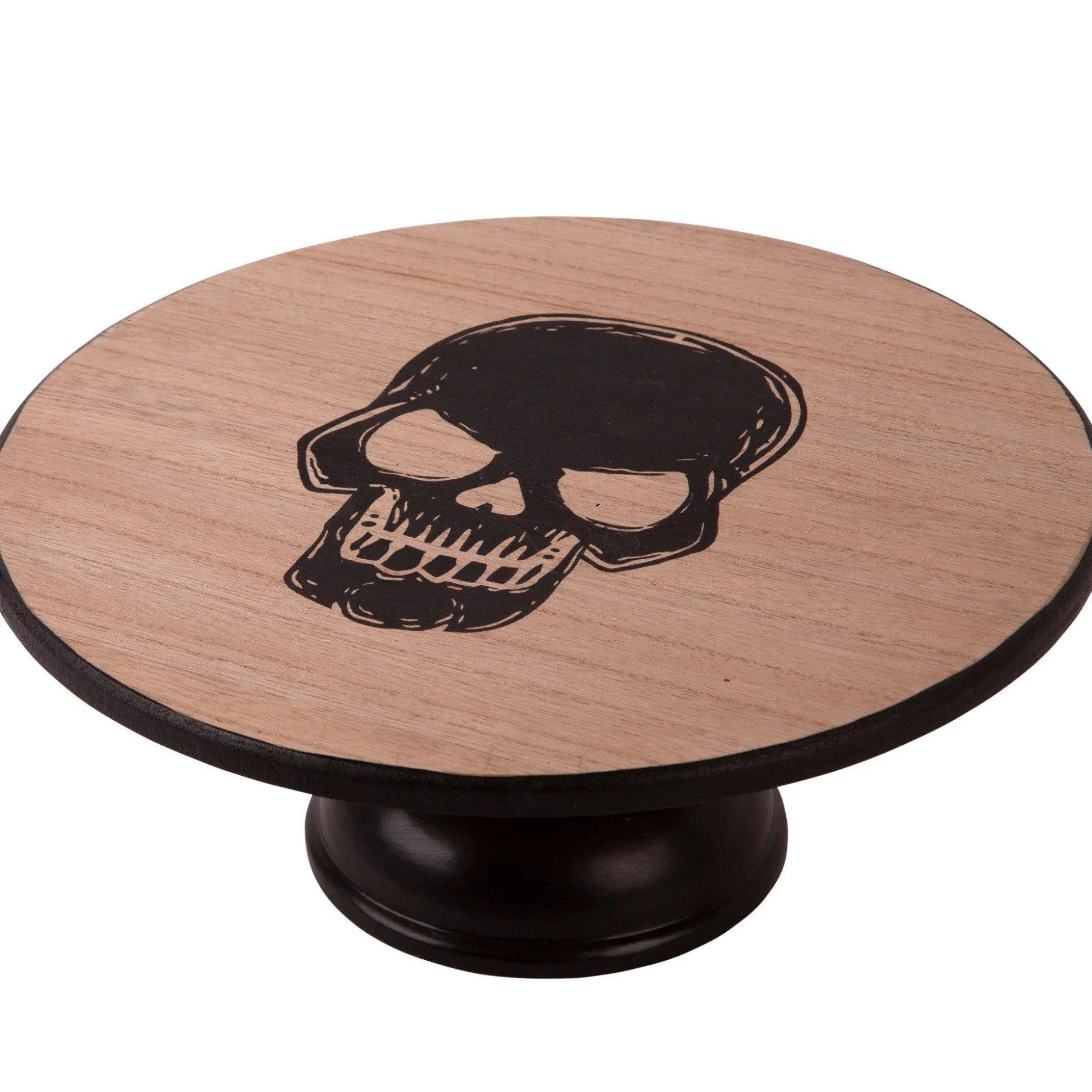 Party City Skull Fiberboard Cake Stand, 10In X 4In| Bakeware
