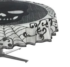Party City Skull Lace Round Tablecloth| Boneyard Glam