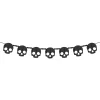Party City Skull Wood Garland, 6Ft| Creepy Carnival