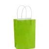 Party City Small Green Paper Gift Bag, 5.25In X 8.25In| Bakeware