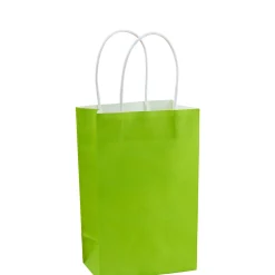 Party City Small Green Paper Gift Bag, 5.25In X 8.25In| Favors & Favor Bags