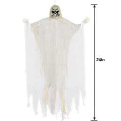 Party City Small Haunting White Reaper Decoration| Hanging Decorations